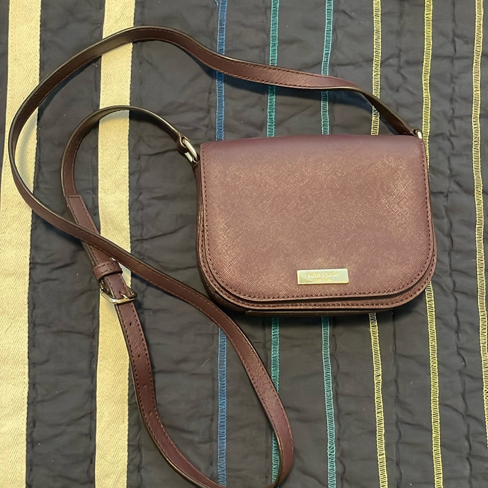 Dark purple Kate Spade crossbody purse